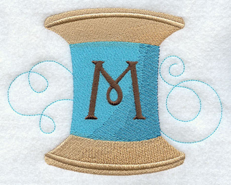 Spool of Thread Letter M - 4.85 Inch