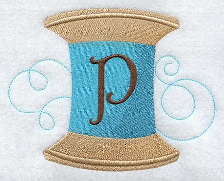 Spool of Thread Letter P - 4.85 Inch