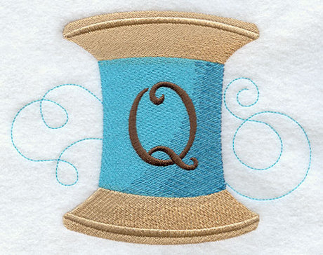 Spool of Thread Letter Q - 4.85 Inch