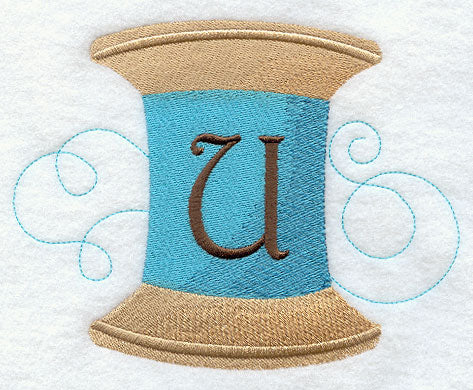 Spool of Thread Letter U - 4.85 Inch