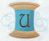 Spool of Thread Letter U - 4.85 Inch