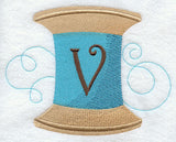 Spool of Thread Letter V - 4.85 Inch