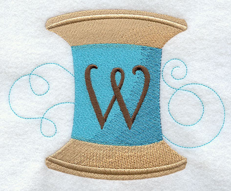 Spool of Thread Letter W - 4.85 Inch