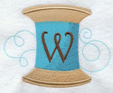 Spool of Thread Letter W - 4.85 Inch