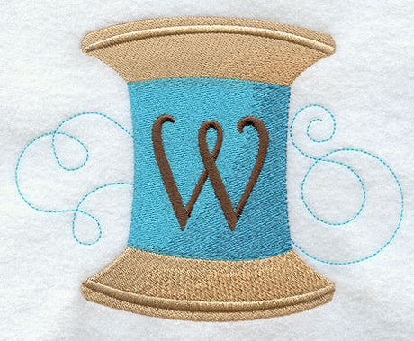 Spool of Thread Letter W - 4.85 Inch