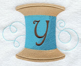 Spool of Thread Letter Y - 4.85 Inch