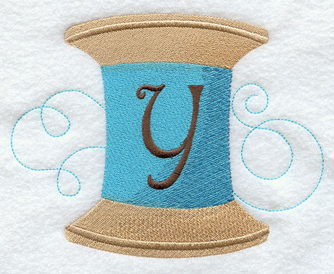 Spool of Thread Letter Y - 4.85 Inch