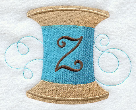 Spool of Thread Letter Z - 4.85 Inch