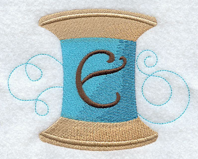 Spool of Thread Letter E - 4.85 Inch