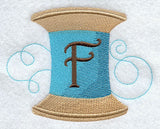 Spool of Thread Letter F - 4.85 Inch