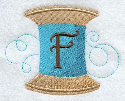 Spool of Thread Letter F - 4.85 Inch