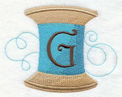 Spool of Thread Letter G - 4.85 Inch
