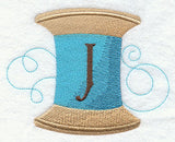 Spool of Thread Letter J - 4.85 Inch