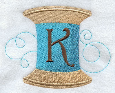 Spool of Thread Letter K - 4.85 Inch