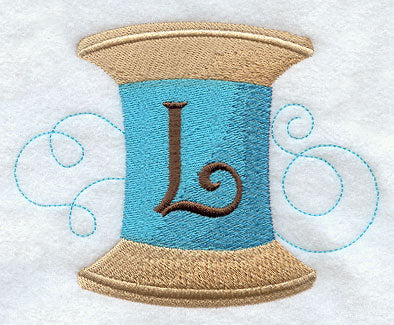 Spool of Thread Letter L - 4.85 Inch