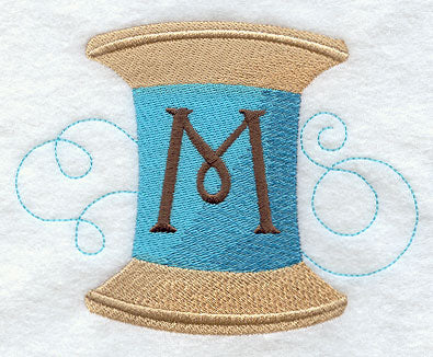 Spool of Thread Letter M - 4.85 Inch