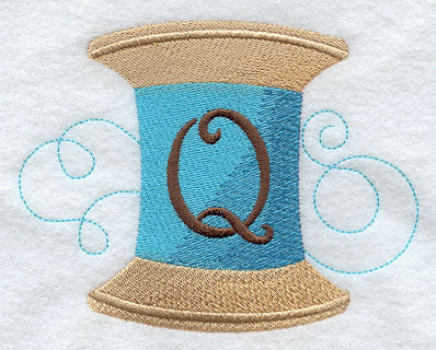 Spool of Thread Letter Q - 4.85 Inch