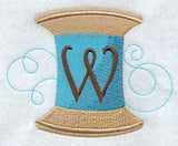 Spool of Thread Letter W - 4.85 Inch