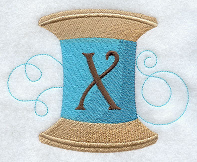 Spool of Thread Letter X - 4.85 Inch