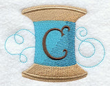 Spool of Thread Letter C - 4.85 Inch