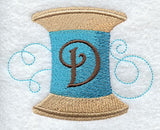 Spool of Thread Letter D - 4.85 Inch