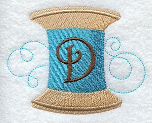 Spool of Thread Letter D - 4.85 Inch