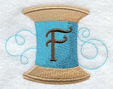 Spool of Thread Letter F - 4.85 Inch