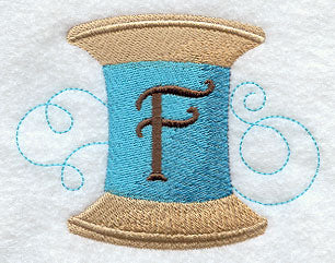 Spool of Thread Letter F - 4.85 Inch