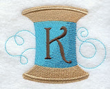Spool of Thread Letter K - 4.85 Inch