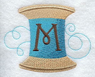 Spool of Thread Letter M - 4.85 Inch