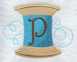 Spool of Thread Letter P - 4.85 Inch