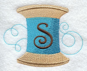 Spool of Thread Letter S - 4.85 Inch