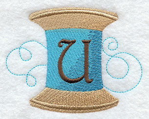 Spool of Thread Letter U - 4.85 Inch