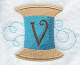 Spool of Thread Letter V - 4.85 Inch
