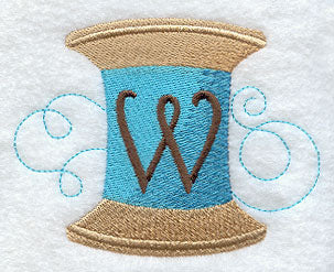 Spool of Thread Letter W - 4.85 Inch