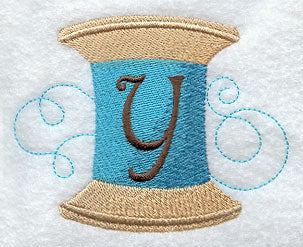 Spool of Thread Letter Y - 4.85 Inch
