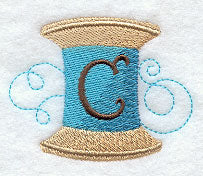 Spool of Thread Letter C - 4.85 Inch