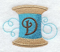 Spool of Thread Letter D - 4.85 Inch