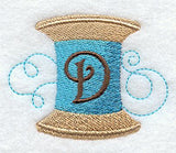 Spool of Thread Letter D - 4.85 Inch