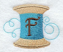Spool of Thread Letter F - 4.85 Inch