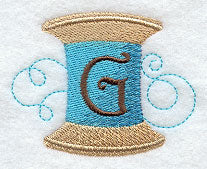 Spool of Thread Letter G - 4.85 Inch