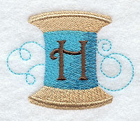 Spool of Thread Letter H - 4.85 Inch