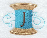 Spool of Thread Letter J - 4.85 Inch