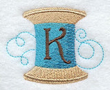 Spool of Thread Letter K - 4.85 Inch