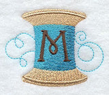 Spool of Thread Letter M - 4.85 Inch
