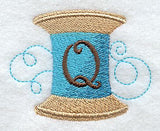 Spool of Thread Letter Q - 4.85 Inch