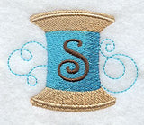 Spool of Thread Letter S - 4.85 Inch