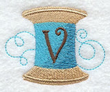 Spool of Thread Letter V - 4.85 Inch