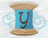 Spool of Thread Letter Y - 4.85 Inch