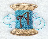 Spool of Thread Letter A - 4.85 Inch